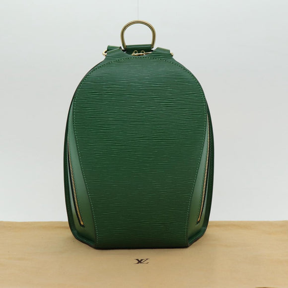 LOUIS VUITTON Epi Mabillon Backpack Green M52234 LV Auth 85593V