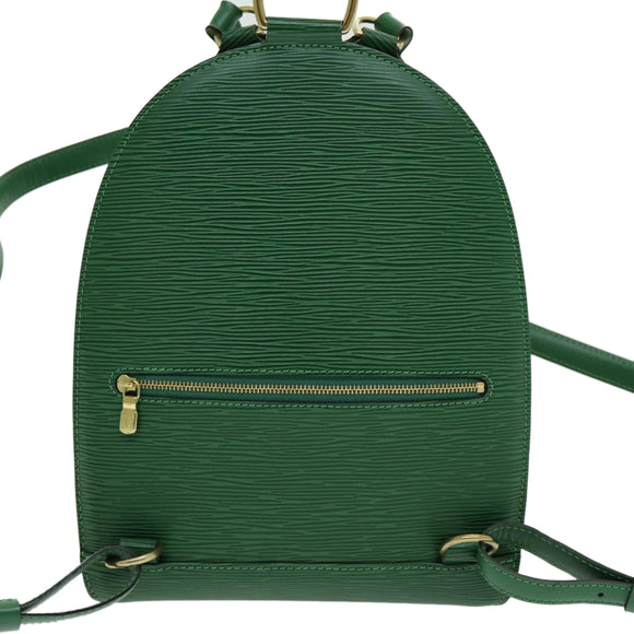LOUIS VUITTON Epi Mabillon Backpack Green M52234 LV Auth 85593V