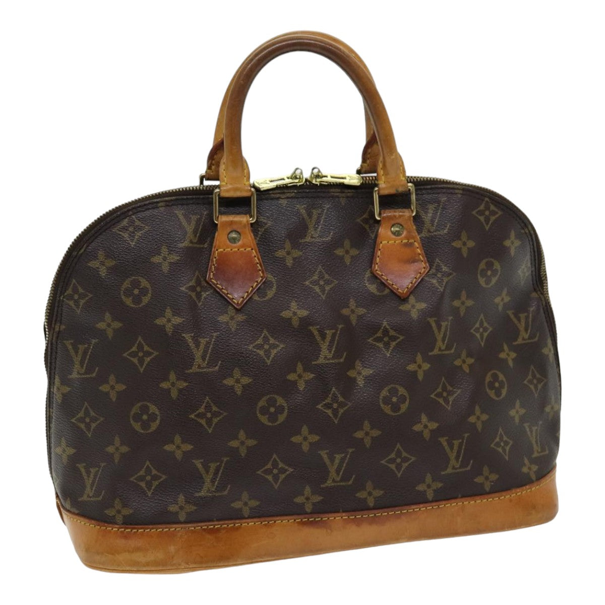 LOUIS VUITTON Monogram Alma Hand Bag M51130 LV Auth 85594