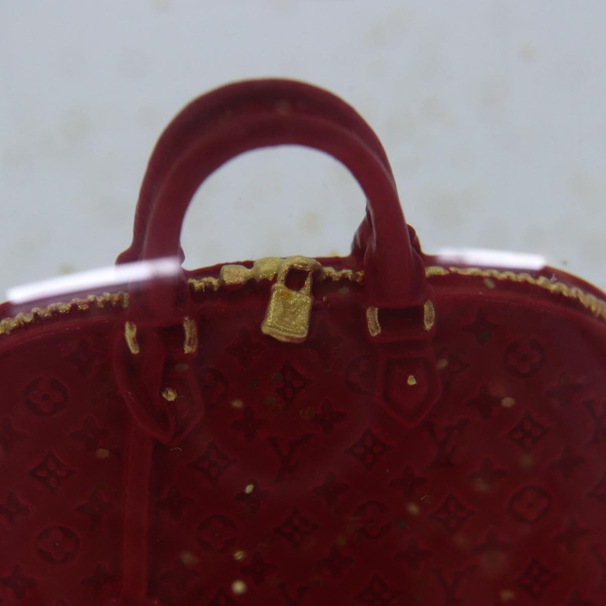 LOUIS VUITTON Snow Globe Alma VIP Limited Clear Red LV Auth 85596