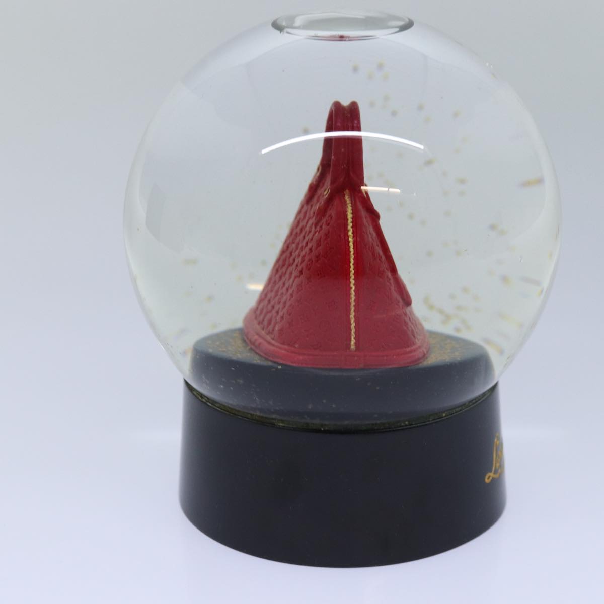 LOUIS VUITTON Snow Globe Alma VIP Limited Clear Red LV Auth 85596