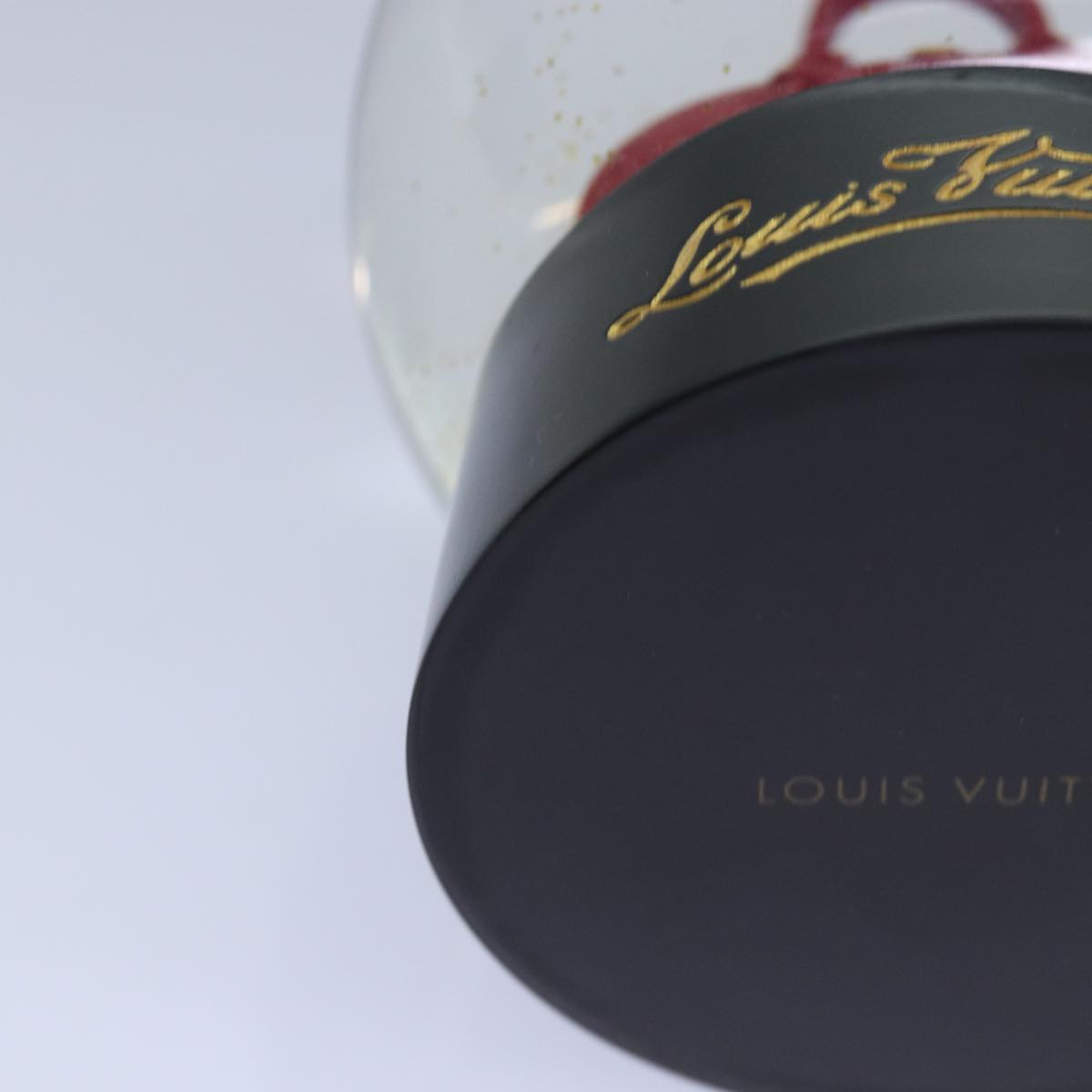 LOUIS VUITTON Snow Globe Alma VIP Limited Clear Red LV Auth 85596