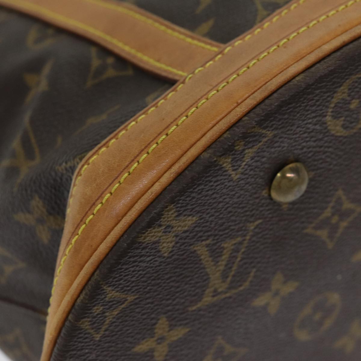 LOUIS VUITTON Monogram Bucket GM Shoulder Bag M42236 LV Auth 85603