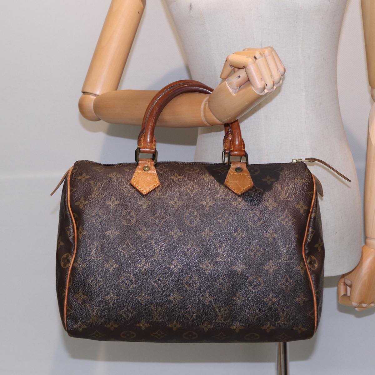 LOUIS VUITTON Monogram Speedy 30 Hand Bag M41526 LV Auth 85605