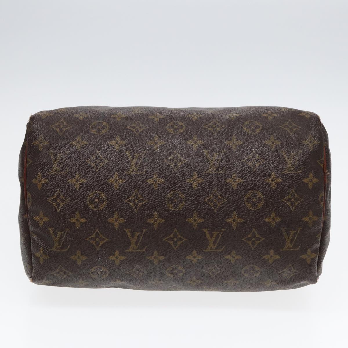 LOUIS VUITTON Monogram Speedy 30 Hand Bag M41526 LV Auth 85610