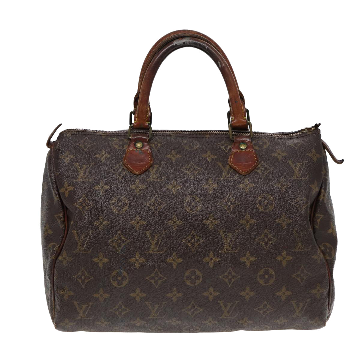 LOUIS VUITTON Monogram Speedy 30 Hand Bag M41526 LV Auth 85610