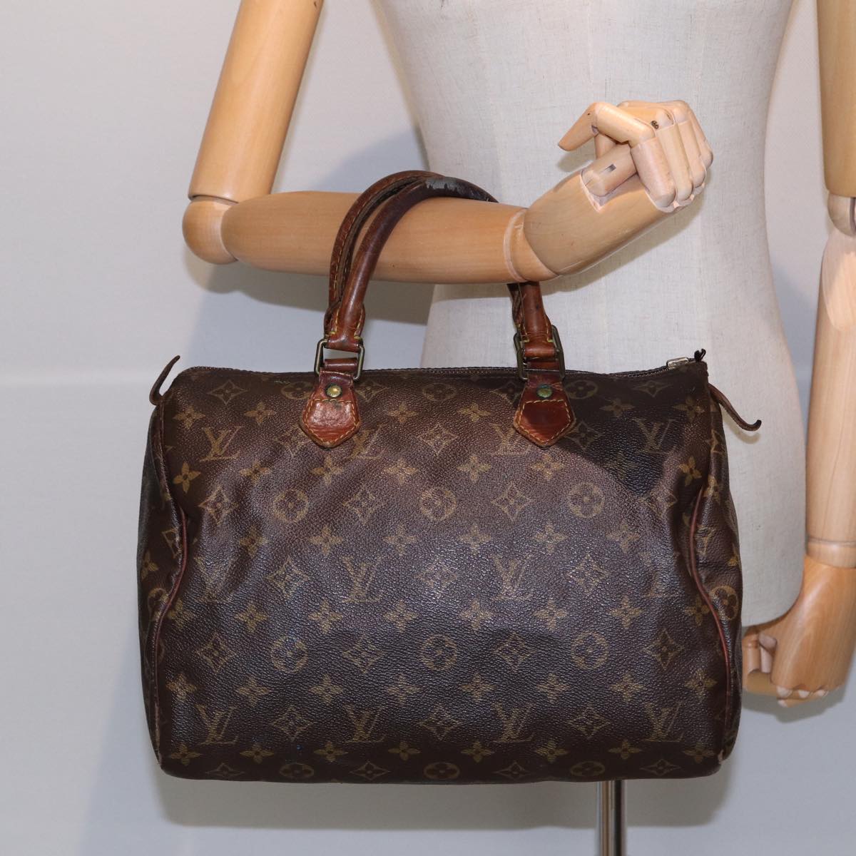 LOUIS VUITTON Monogram Speedy 30 Hand Bag M41526 LV Auth 85610