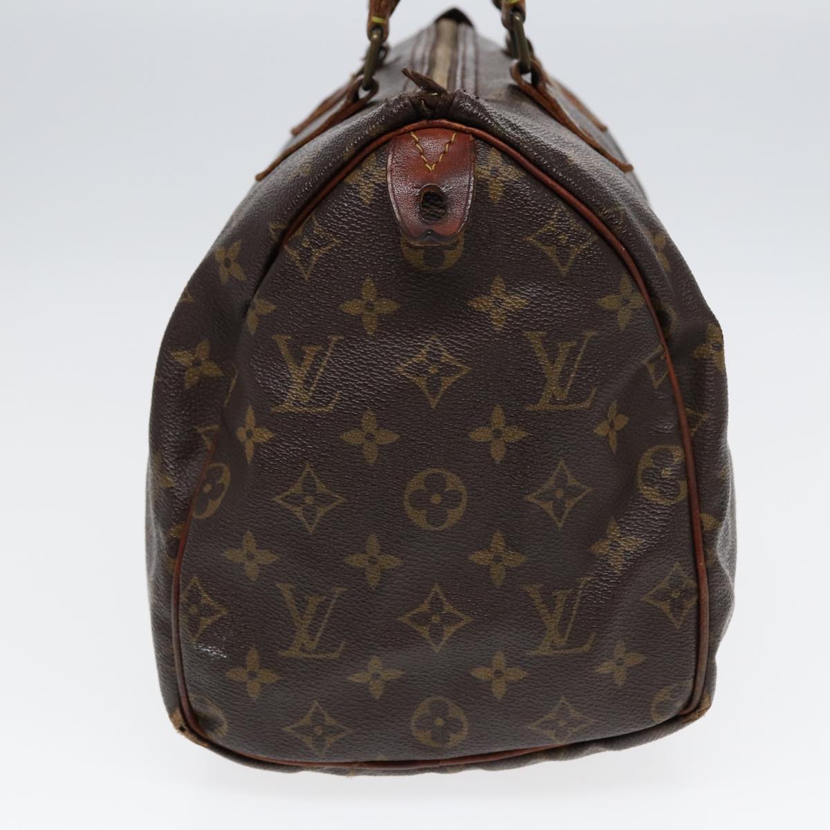 LOUIS VUITTON Monogram Speedy 30 Hand Bag M41526 LV Auth 85610