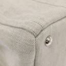 PRADA Bijoux Canapa PM Hand Bag Canvas 2way Gray Silver Auth 85622-16