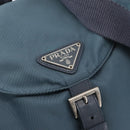 PRADA Backpack Nylon Blue Silver Auth 85634-19
