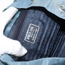 PRADA Backpack Nylon Blue Silver Auth 85634-22