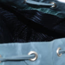 PRADA Backpack Nylon Blue Silver Auth 85634-11