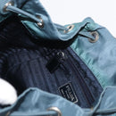 PRADA Backpack Nylon Blue Silver Auth 85634-24