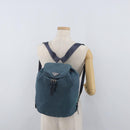 PRADA Backpack Nylon Blue Silver Auth 85634-28