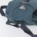 PRADA Backpack Nylon Blue Silver Auth 85634-6
