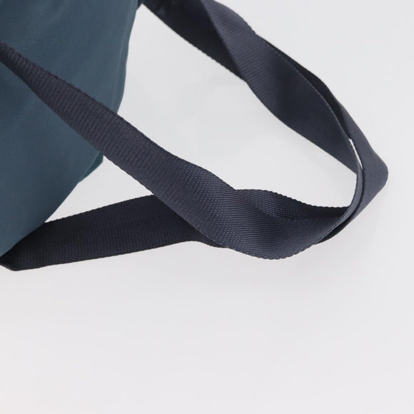 PRADA Backpack Nylon Blue Silver Auth 85634