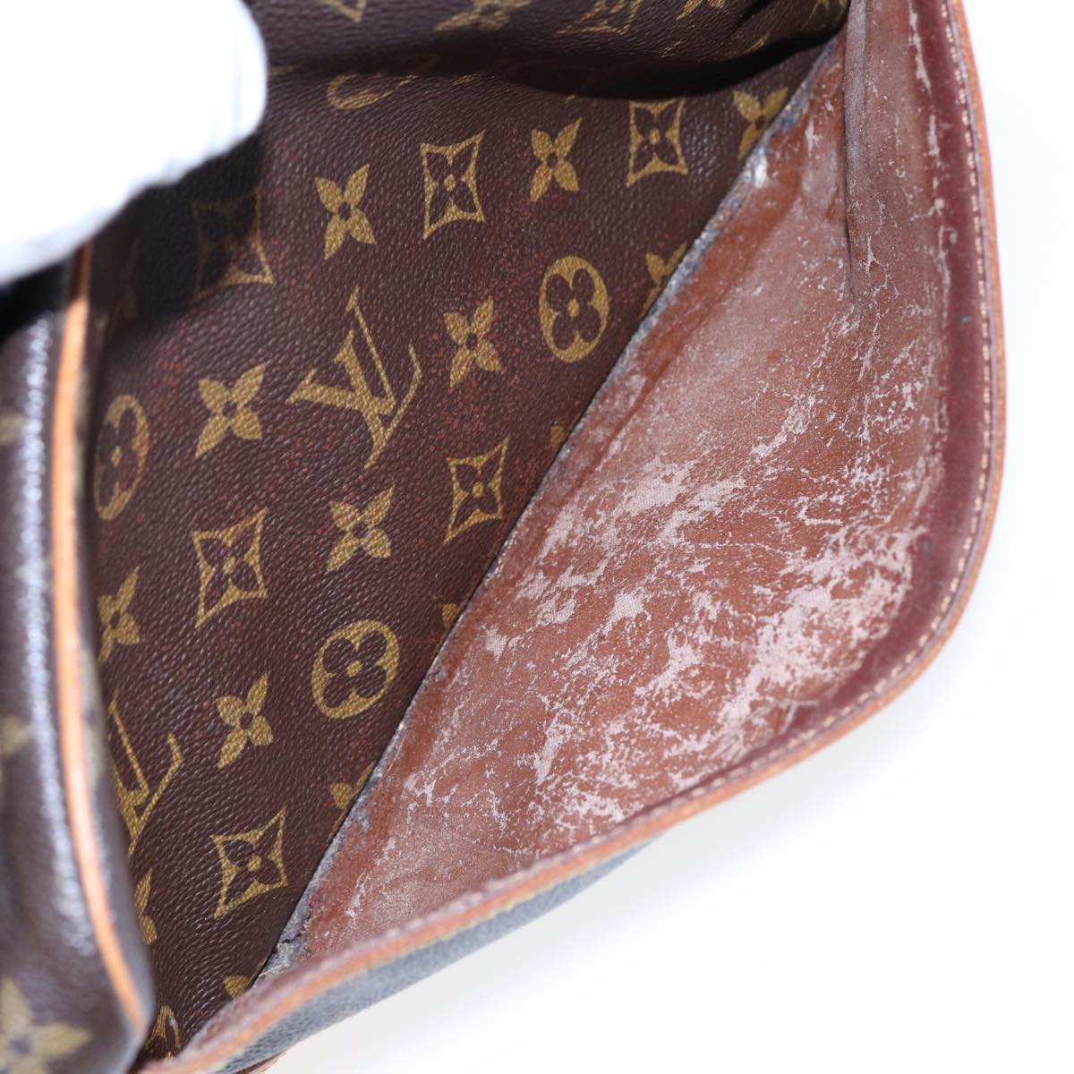 LOUIS VUITTON Monogram Compiegne 28 Clutch Bag M51845 LV Auth 85645