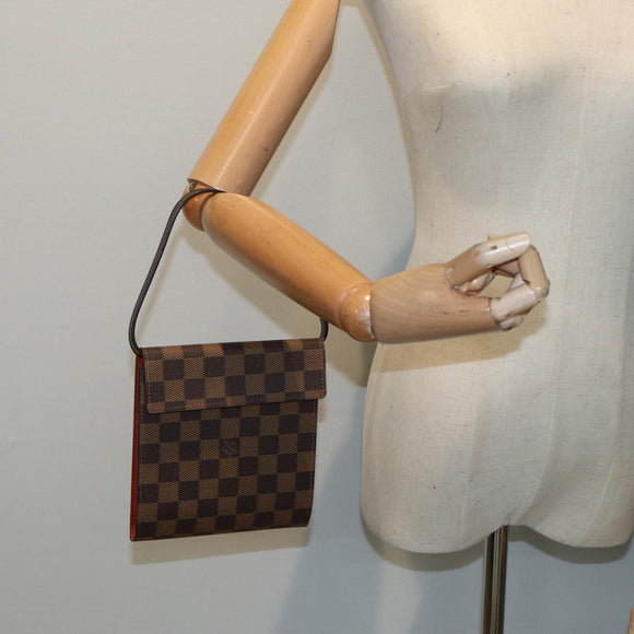 LOUIS VUITTON Damier Ebene CD Case LV Auth 85648