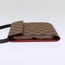 LOUIS VUITTON Damier Ebene CD Case LV Auth 85648-4
