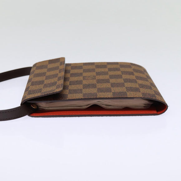 LOUIS VUITTON Damier Ebene CD Case LV Auth 85648