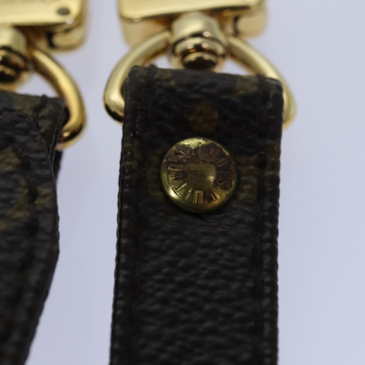 LOUIS VUITTON Monogram Adjustable Shoulder Strap 37""-43.7"" LV Auth 85654