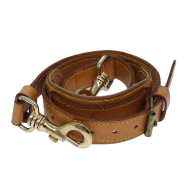 LOUIS VUITTON Adjustable Shoulder Strap Leather 31.9""""""""-39.4"""""""" Beige Auth 85655