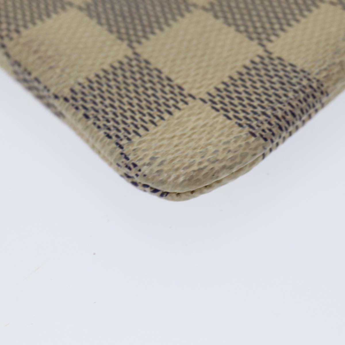 LOUIS VUITTON Damier Azur Pochette Cles Coin Purse N62659 LV Auth 85657