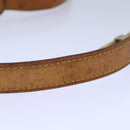 LOUIS VUITTON Adjustable Shoulder Strap Leather 35""""""""-42.1"""""""" Beige LV Auth 85658-10