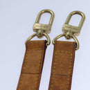 LOUIS VUITTON Adjustable Shoulder Strap Leather 35""""""""-42.1"""""""" Beige LV Auth 85658-15