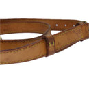 LOUIS VUITTON Adjustable Shoulder Strap Leather 35""""""""-42.1"""""""" Beige LV Auth 85658-3