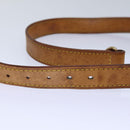 LOUIS VUITTON Adjustable Shoulder Strap Leather 35""""""""-42.1"""""""" Beige LV Auth 85658-6