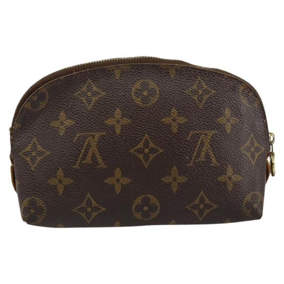 LOUIS VUITTON Monogram Pochette Cosmetic PM Cosmetic Pouch M47515 LV Auth 85663