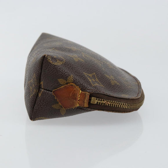 LOUIS VUITTON Monogram Pochette Cosmetic PM Cosmetic Pouch M47515 LV Auth 85663