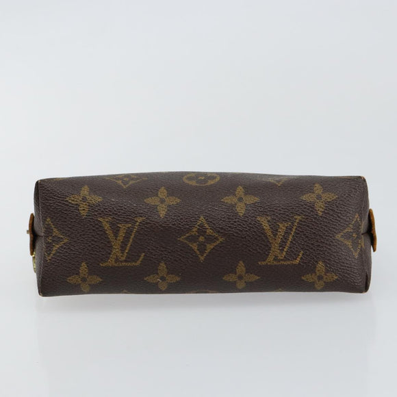 LOUIS VUITTON Monogram Pochette Cosmetic PM Cosmetic Pouch M47515 LV Auth 85663