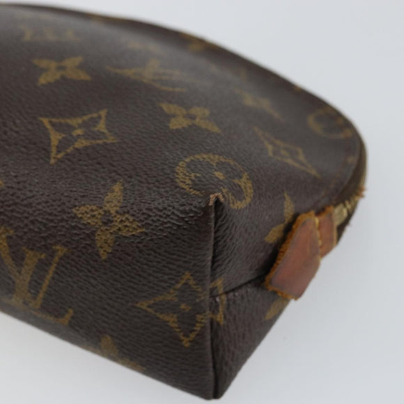 LOUIS VUITTON Monogram Pochette Cosmetic PM Cosmetic Pouch M47515 LV Auth 85663