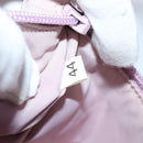 PRADA Hand Bag Nylon Pink Silver Auth 85665-12