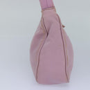 PRADA Hand Bag Nylon Pink Silver Auth 85665-4