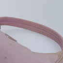 PRADA Hand Bag Nylon Pink Silver Auth 85665-8