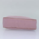 PRADA Hand Bag Nylon Pink Silver Auth 85665-5