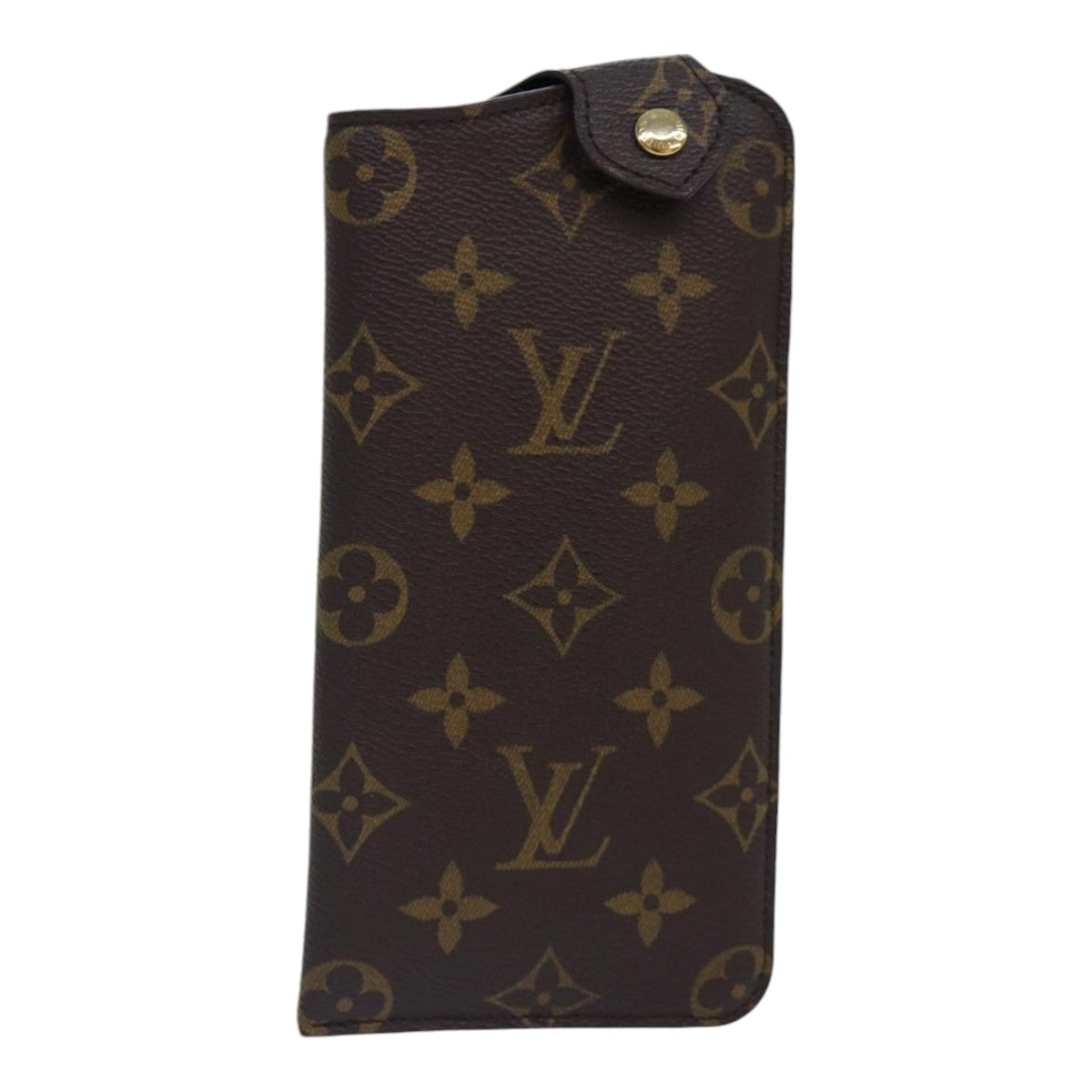 LOUIS VUITTON Monogram Etui Lunette MM Glasses Case M66544 LV Auth 85670