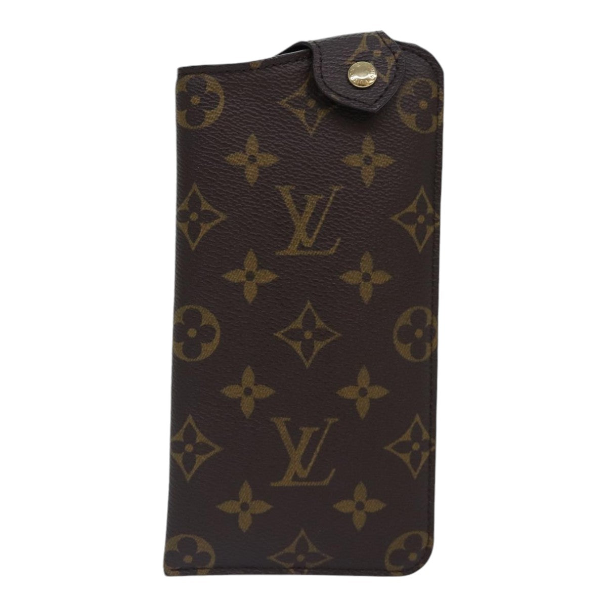 LOUIS VUITTON Monogram Etui Lunette MM Glasses Case M66544 LV Auth 85670