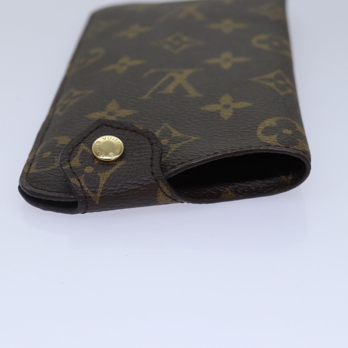 LOUIS VUITTON Monogram Etui Lunette MM Glasses Case M66544 LV Auth 85670