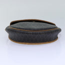 Christian Dior Honeycomb Canvas Shoulder Bag PVC Leather Brown Silver Auth 85690-5