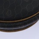 Christian Dior Honeycomb Canvas Shoulder Bag PVC Leather Brown Silver Auth 85690-14