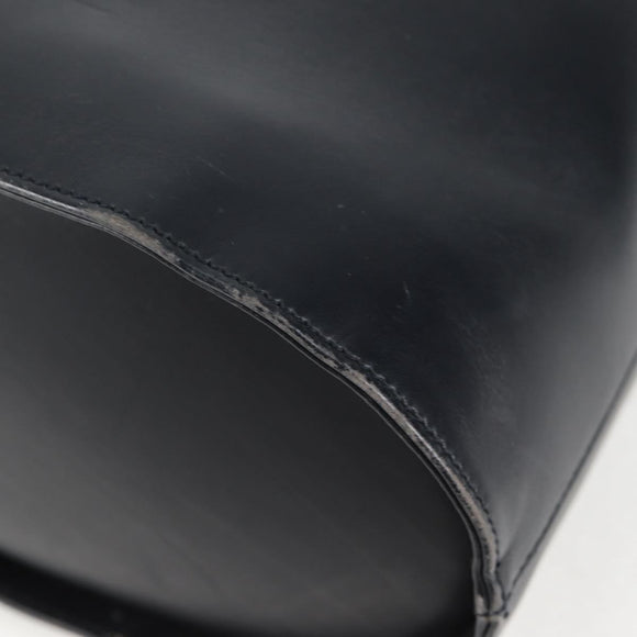 Salvatore Ferragamo Shoulder Bag Leather Gold Black Auth 85707