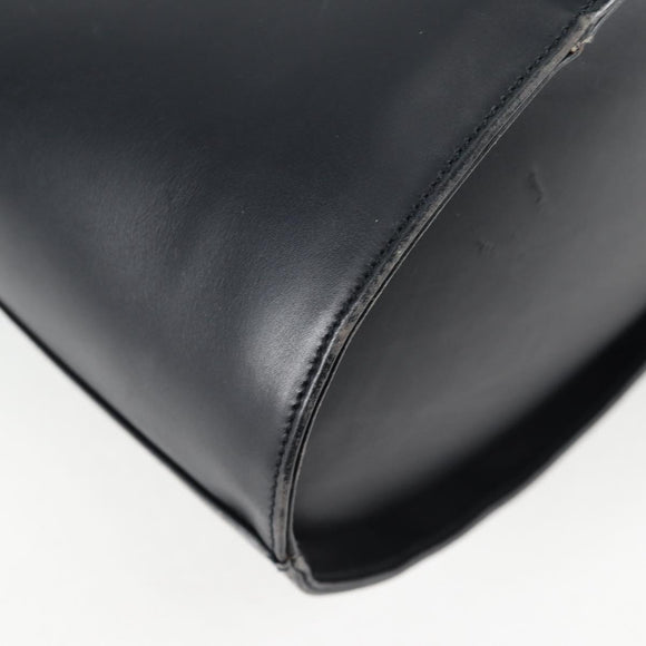 Salvatore Ferragamo Shoulder Bag Leather Gold Black Auth 85707