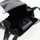 Salvatore Ferragamo Shoulder Bag Leather Gold Black Auth 85707-15