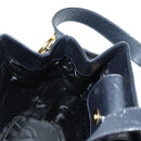 Salvatore Ferragamo Shoulder Bag Leather Gold Black Auth 85707-18