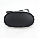 Salvatore Ferragamo Shoulder Bag Leather Gold Black Auth 85707-9