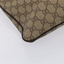 GUCCI GG Supreme Shoulder Bag PVC Leather Beige Silver 201446 Auth 85724-18